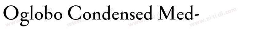 Oglobo Condensed Med字体转换